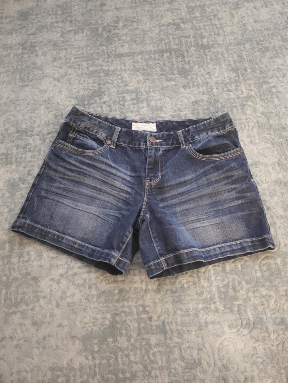 Maurices Indigo Washed Denim Cutoff Shorts